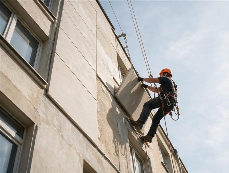Trabajos en altura en O Porriño